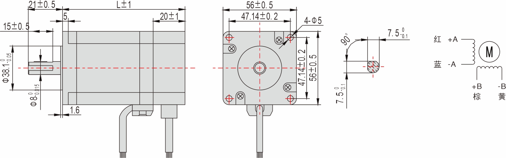 56mm 系列 閉環(huán)步進(jìn)電機(jī)