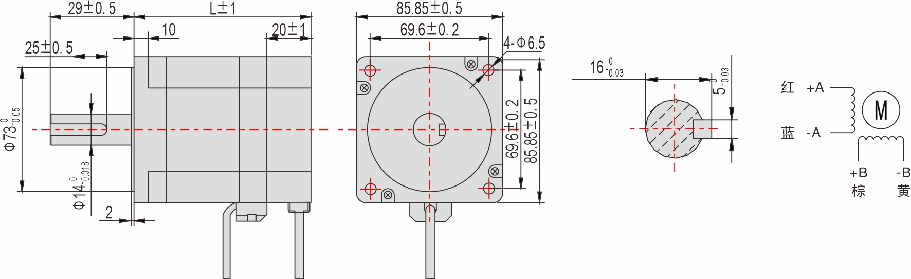 85mm 系列 閉環(huán)步進(jìn)電機(jī)