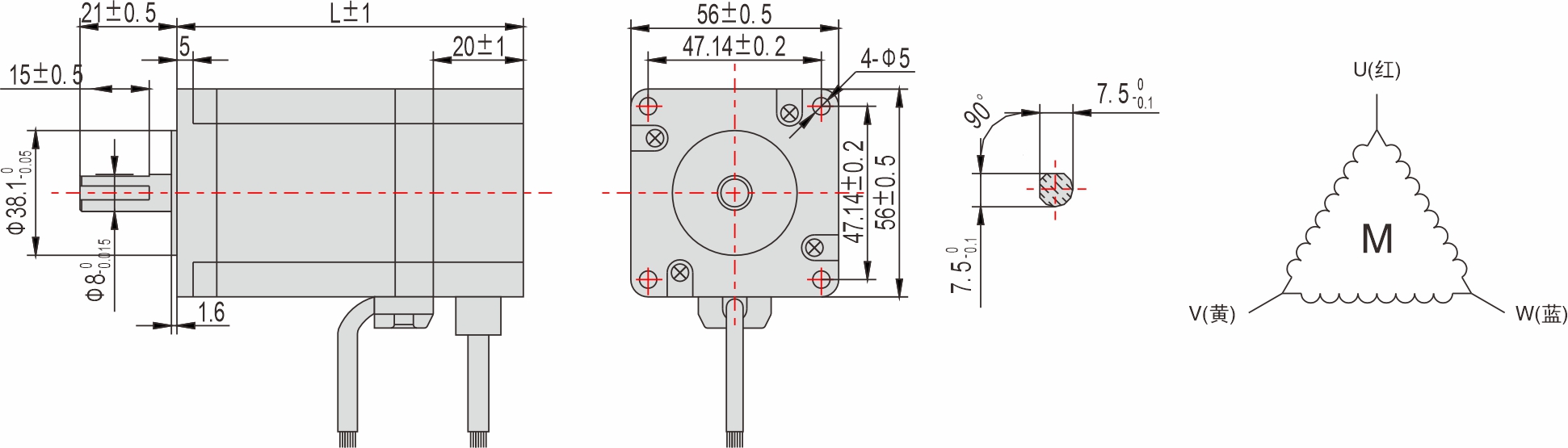 56mm 系列 閉環步進電機