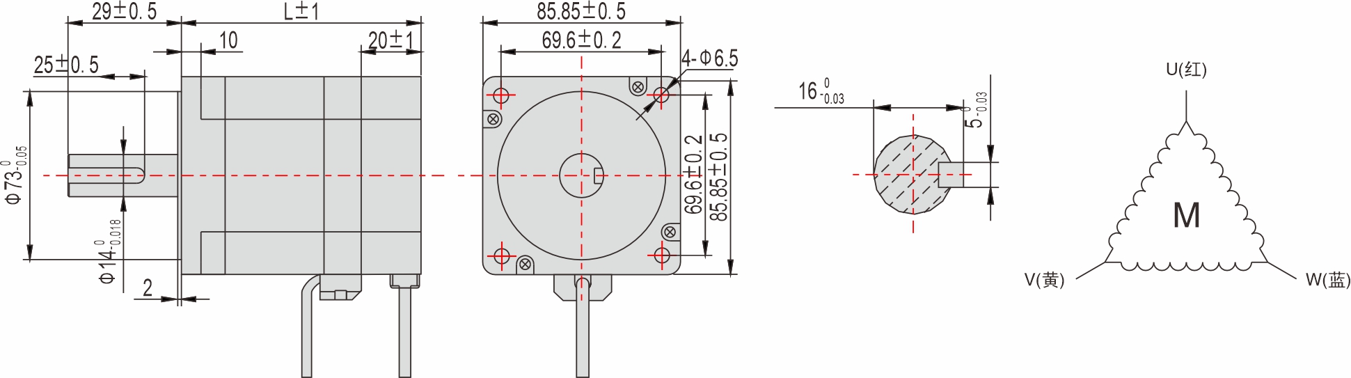 85mm 系列 閉環步進電機