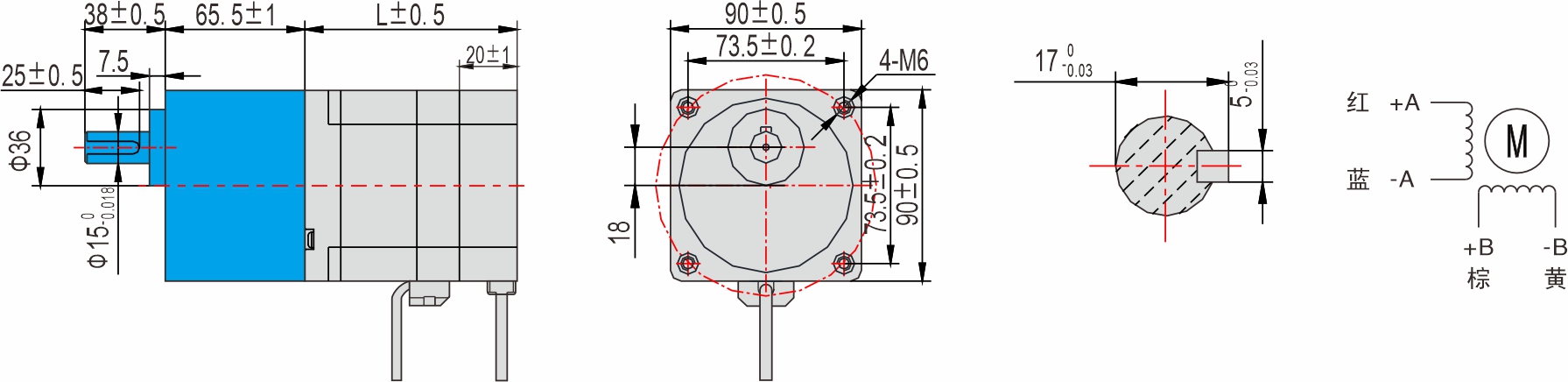 英士達(dá)機(jī)電 85mm 系列 偏心齒輪箱閉環(huán)步進(jìn)電機(jī)